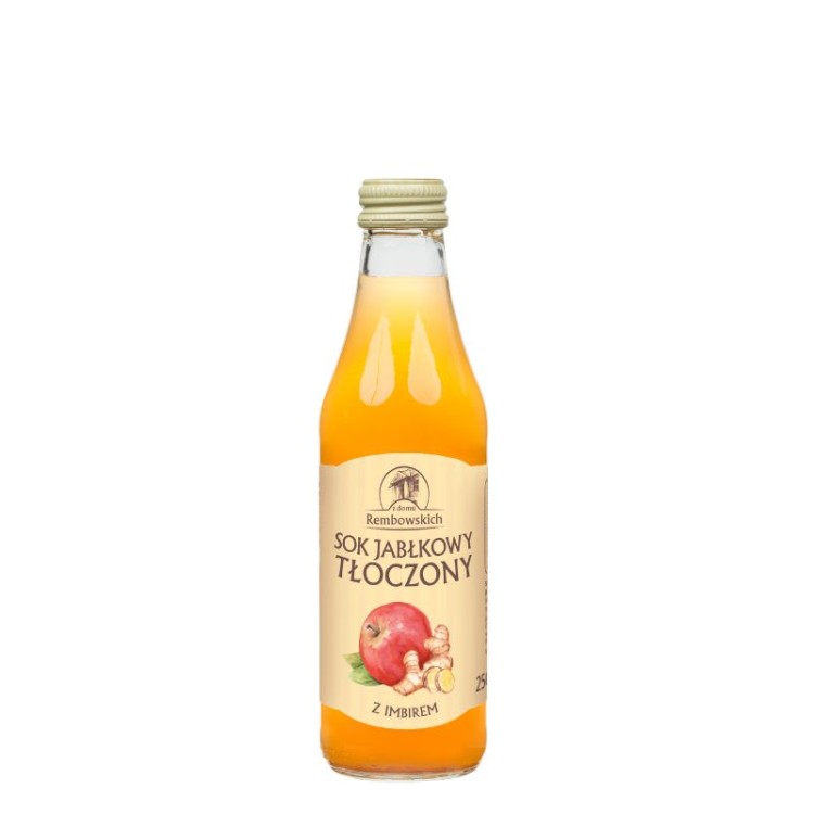 Sok tłoczony jabłko imbir 250 ml Sok tłoczony jabłko imbir 250 ml