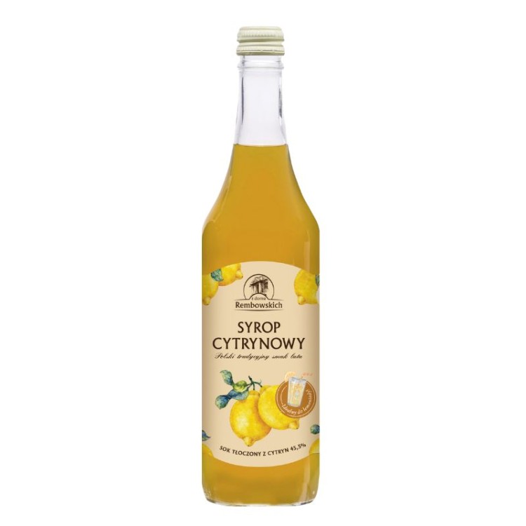 Syrop cytrynowy 500 ml Syrop cytrynowy 500 ml