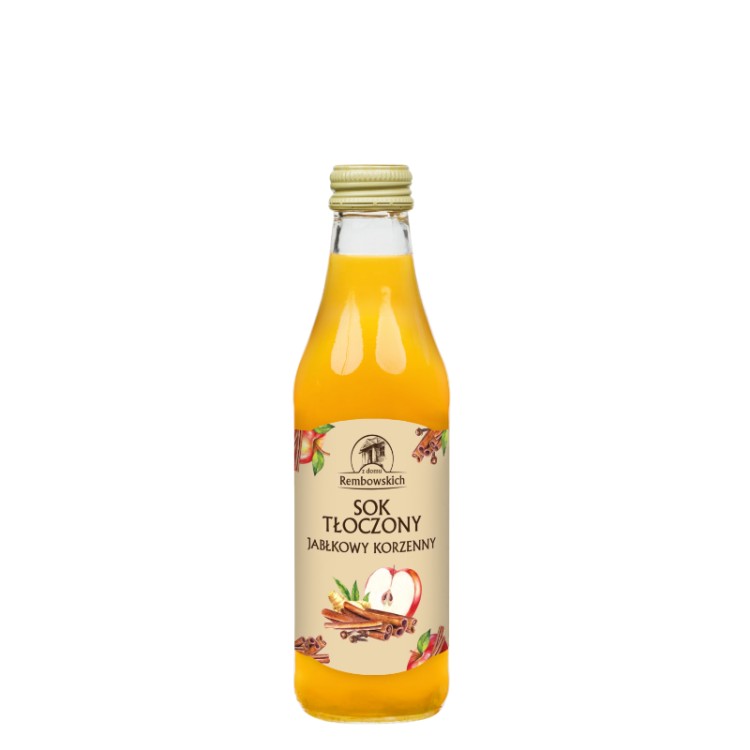 Sok jabłkowy tłoczony korzenny 250 ml Sok jabłkowy tłoczony korzenny 250 ml