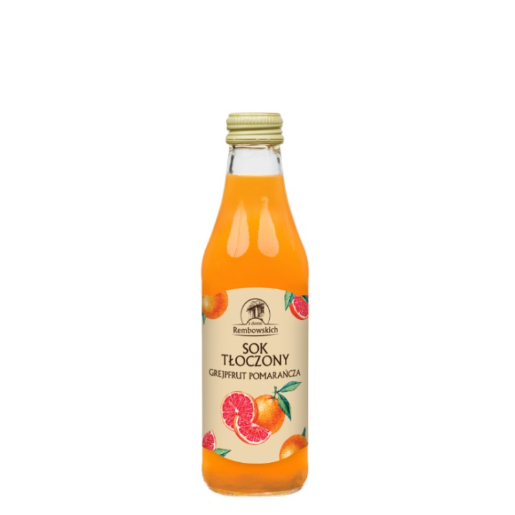 Sok tłoczony grejpfrut pomarańcza 250 ml Sok tłoczony grejpfrut pomarańcza 250 ml